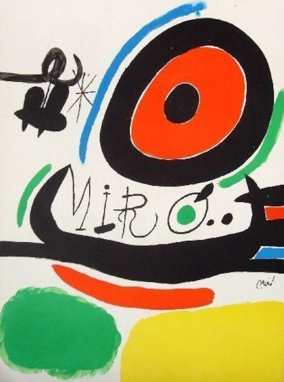 ジョアン・ミロ – 1970 年のオリジナル リトグラフ、限定版 1,500 部