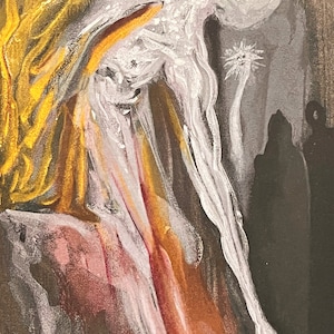 Salvador Dali - The Divine Comedy Hill: Neuntes Lied - Die Furien - original vintage Holzschnitt, 1963