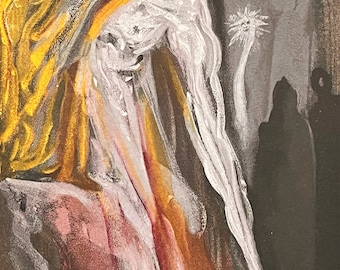 Salvador Dalí - La Divina Commedia: Nona canzone - Le Furie - xilografia originale d'epoca, 1963. Accessorio d'arredo, decorazione murale