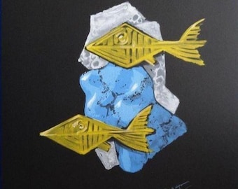 Georges Braque - Acheloos - Lithograph after an original gouache by the artist, Wall Decor, Rare Collectible