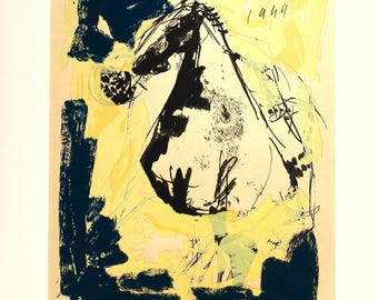 Marino Marini - Cavallo - Serigrafia originale vintage. Arte contemporanea, scultore italiano, decorazione murale, pittori italiani