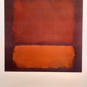 Mark Rothko Original Vintage Art Manifesto 1988 | Abstract Color Field | Rare Modern Wall Art | American Masters Collection Print