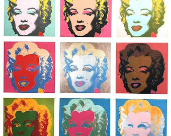 Andy Warhol - Marilyn Monroe "After". Poster originale - Stampa moderna colorata - Regalo per collezionisti e amanti dell'arte