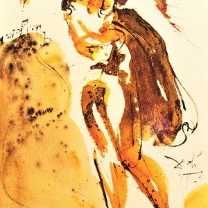 Salvador Dalì - Cante Tuba In Sion - Original lithograph 1.499 specimens- Provenance: Biblia Sacra Vulgatæ - 1967.