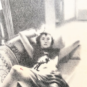 Omar Galliani  Original lithograph from 2005.