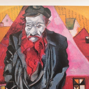 Marc Chagall Vintage Poster 1990s, Rare Exhibition Print Forti Verona | Russian Modern Art | Collectible Wall Decor | Original Museum Poster