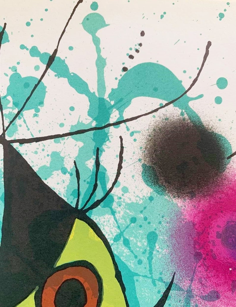 Joan Mirò the Singing Fish Original Lithograph. Very Rare Etsy