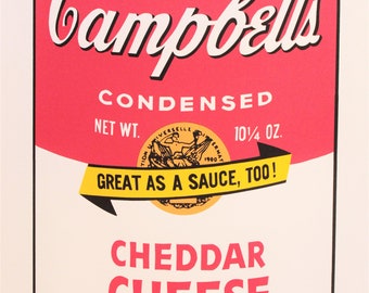 Andy Warhol - lithograph - Campbell's soup "After". Pop art,art gift ideas, art accessible kitchen art, modern figurative art, home gifts.