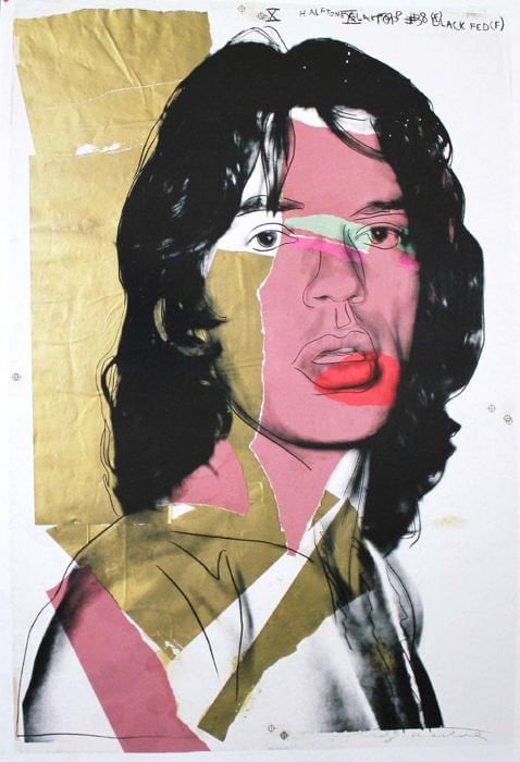 Andy Warhol - Mick Jagger Offset Lithograph (1975, Reprint 2010