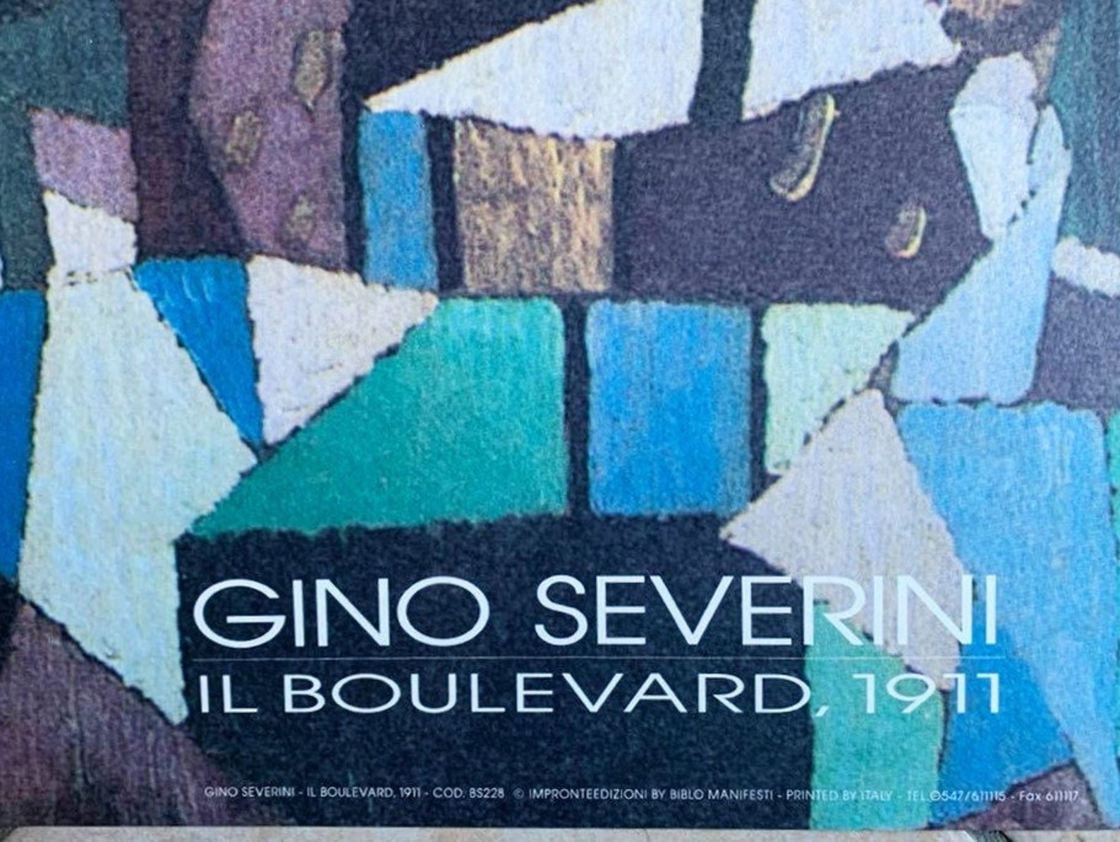 Gino Severini Il Boulevard Rare Poster Vintage 1990s - Etsy UK