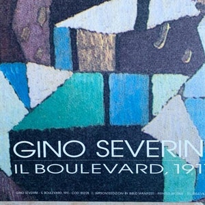 Gino Severini Il Boulevard Rare Poster Vintage 1990s - Etsy