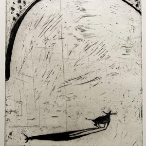 Nag Arnoldi - Toro- "Zoo dell'amore" acquaforte d'epoca firmata 90 copie.