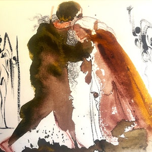 Salvador Dalì - Ipse coniugat vos - Original lithograph 1.499, Biblia Sacra scene, limited edition vintage art, sacred visionary print.