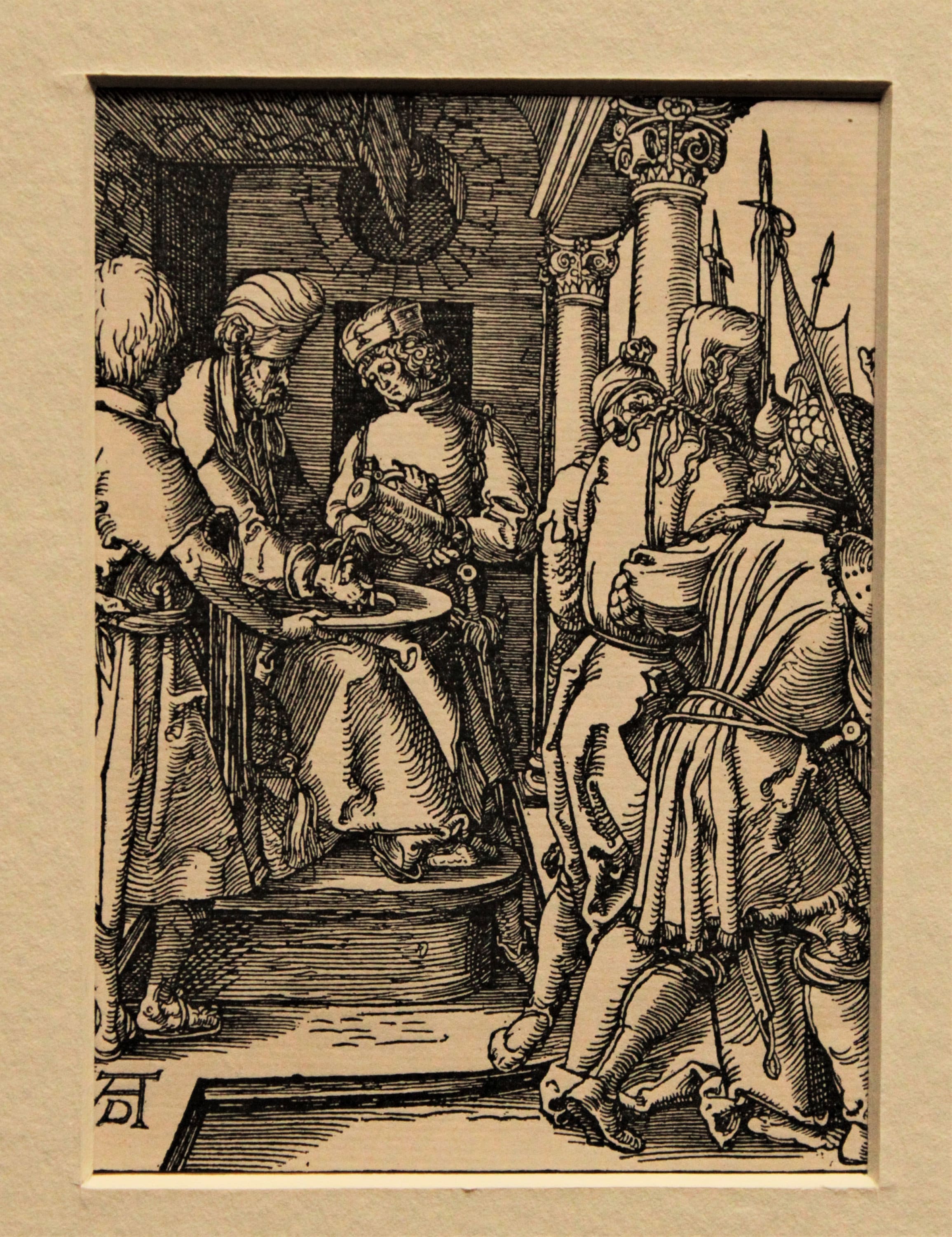 Albrecht Durer - Pilate Washes His Hands - Wood Engraving - the