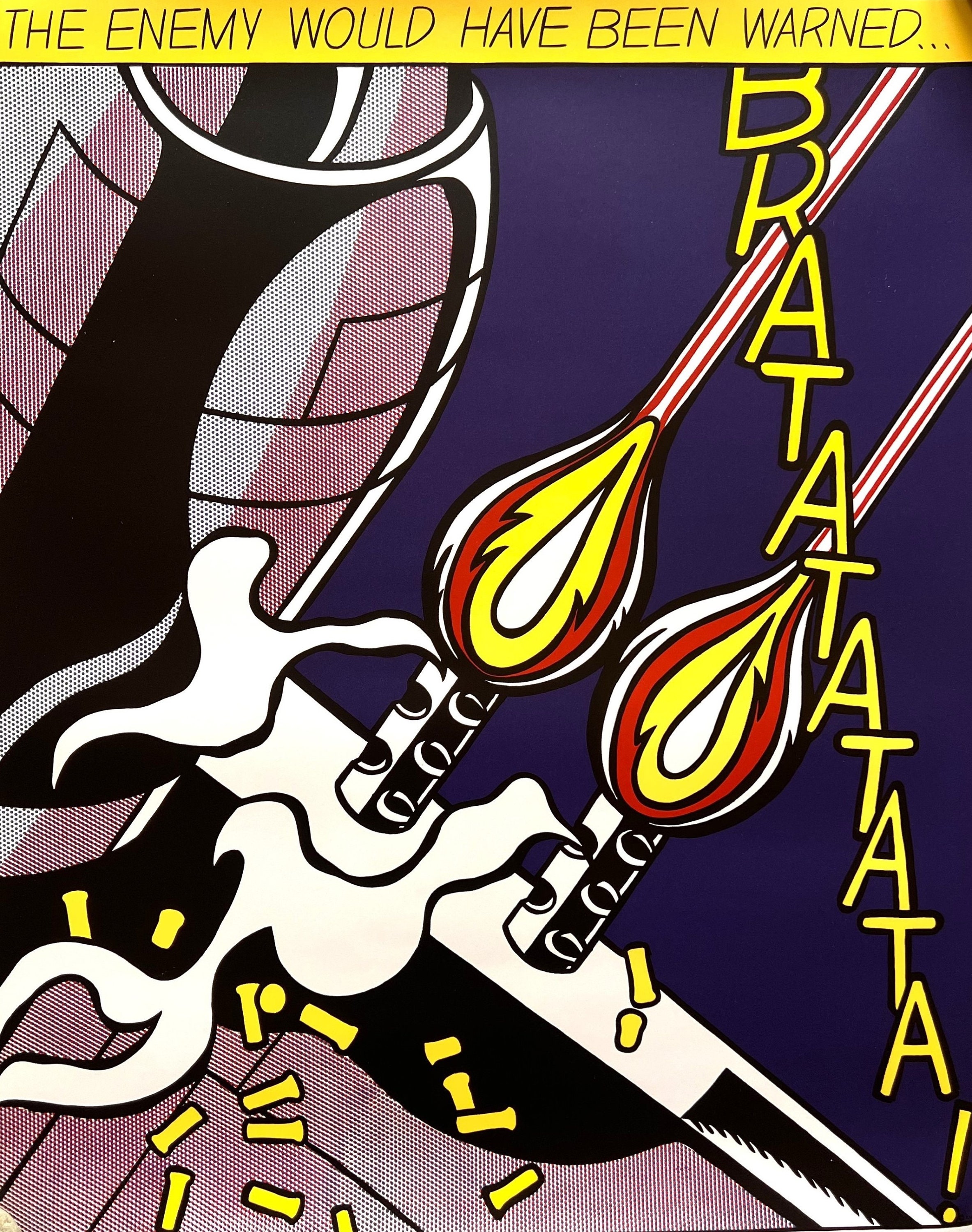 Roy Lichtenstein - as I Opened Fire - 1980s Vintage Triptych