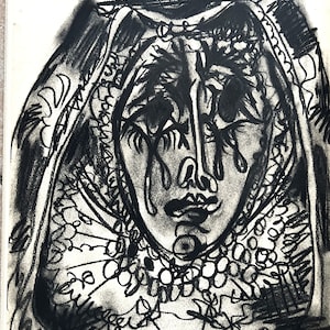 Pablo Picasso - &quot;Mater Dolorosa&quot; - vintage lithograph from 1961 -
