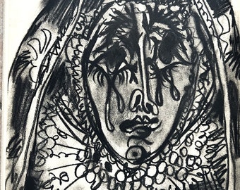 Pablo Picasso - "Mater Dolorosa" - vintage lithograph from 1961 -