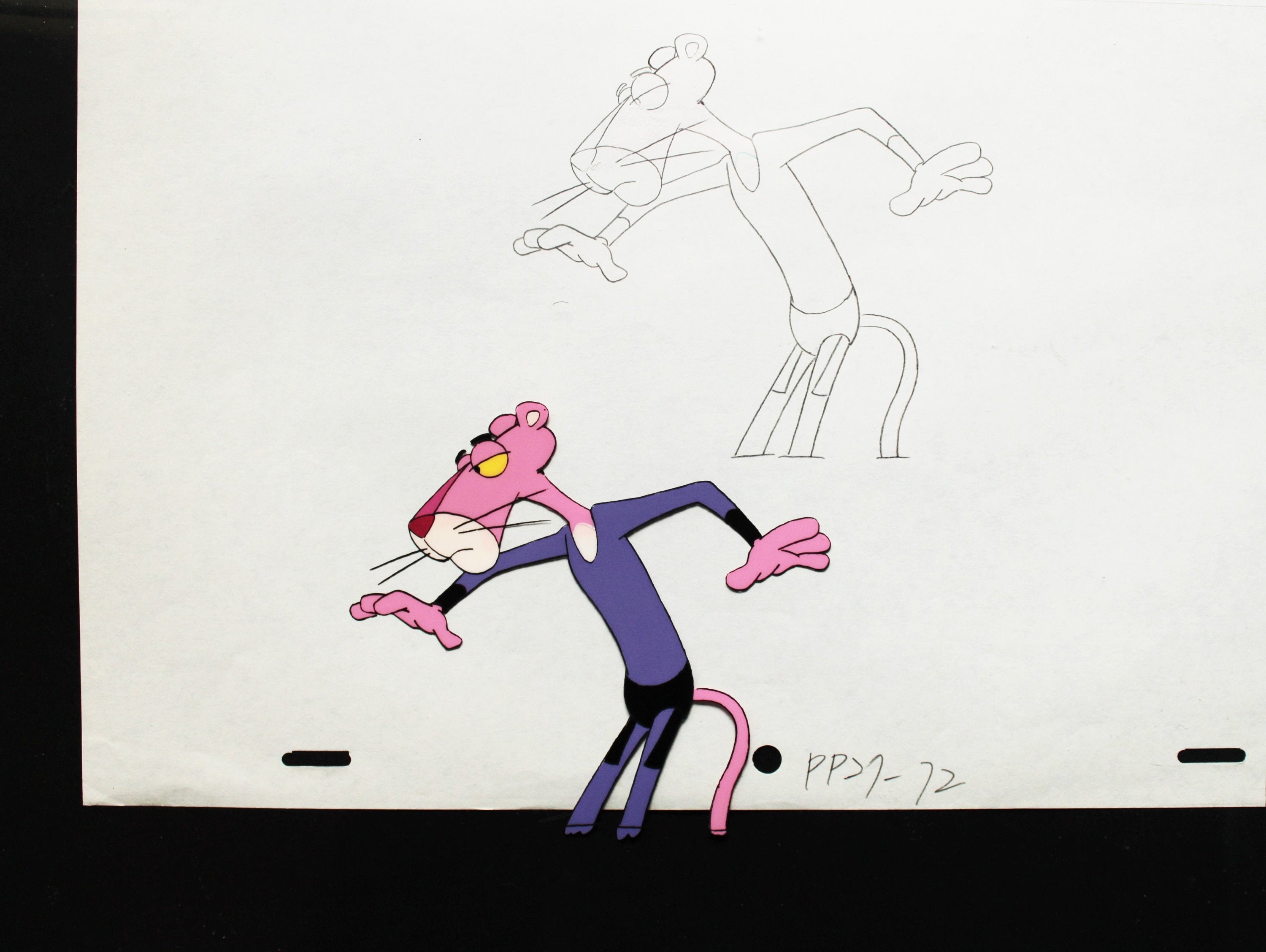 The Pink Panther Show 1970 2 Original Animation Cell & 