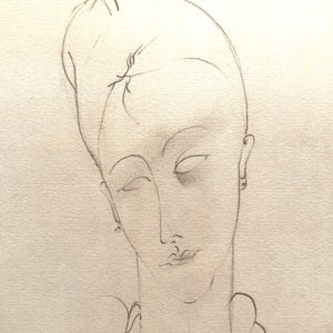 Modigliani limited edition art print, Italian modernist wall decor, fine art lithograph, collectible artwork, vintage home gallery gift.