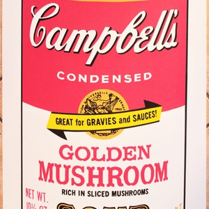 Andy Warhol After - Lithograph Campbell&#39;s Soup Can - Pop Art Print, Contemporary Wall Art, Wedding Gift, Art Collector Gift, Home Decor.