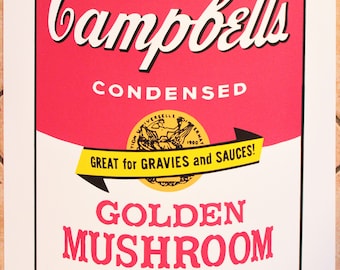 Andy Warhol After - Litografia della lattina di zuppa Campbell - Stampa Pop Art, Arte murale contemporanea, Regalo di nozze, Regalo per collezionisti d'arte, Arredamento per la casa.