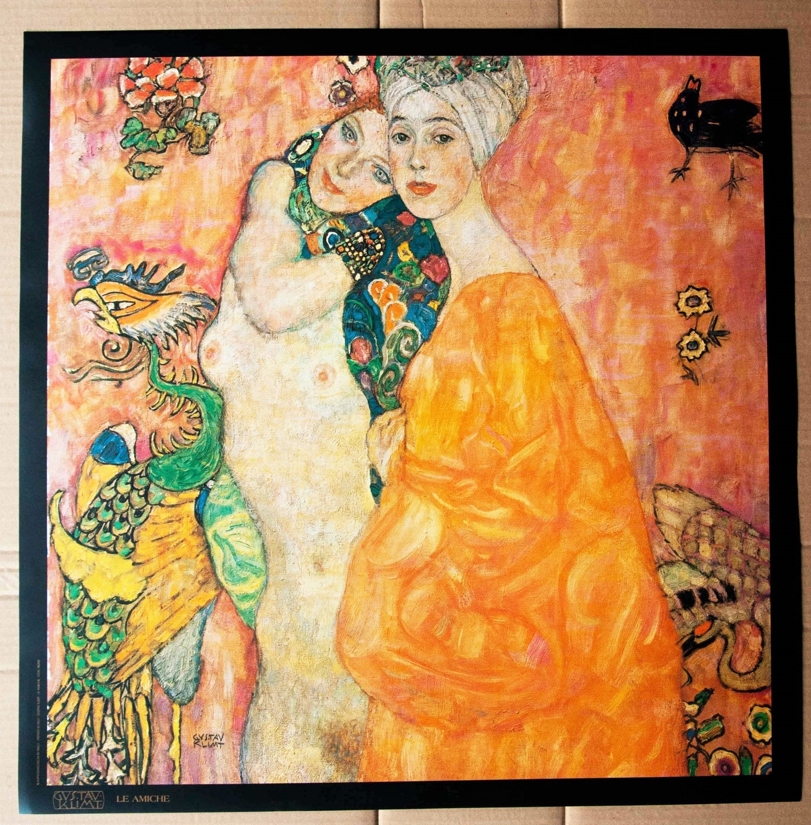 Gustav Klimt Poster Rare Vintage 1990 S Etsy