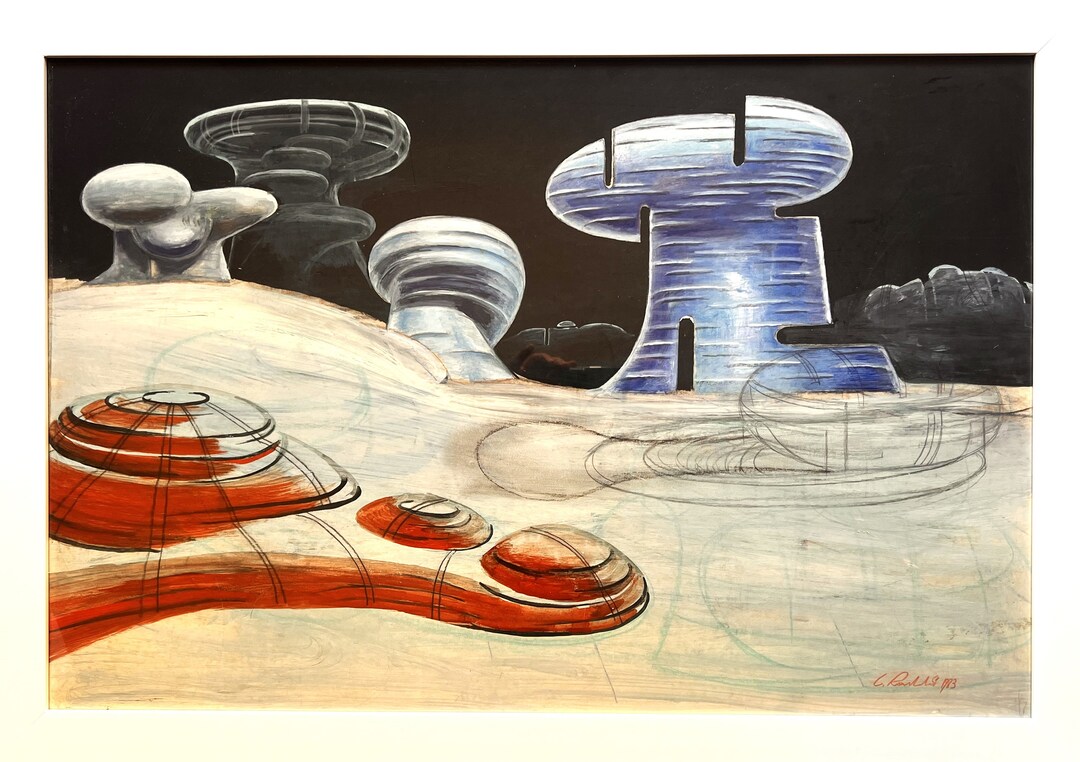 Carlo Rambaldi - Original Painting With Certificate,three Academy ...