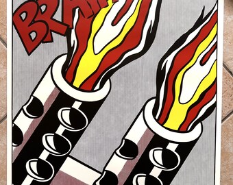 ロイ・リキテンスタイン 「As I Opened Fire」3枚組ポスターセット Roy Lichtenstein – As I opened Fire, 1966 – Triptych (3