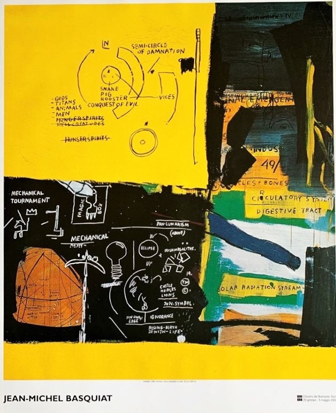 Jean Michel Basquiat - Rare Original Vintage Poster Cloister of