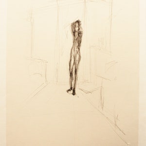 Alberto Giacometti (1901 - 1966) - Original vintage lithograph - 1963.