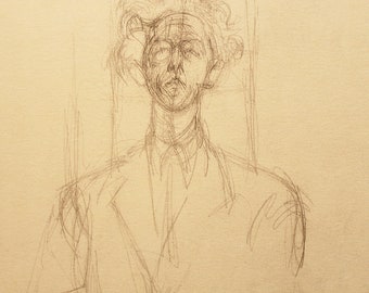 Alberto Giacometti (1901 - 1966) - Original vintage lithograph - 1963.