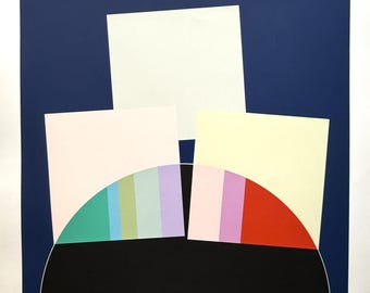 Eugenio Carmi - "Imaginary Signal 1" screen printing - Hand signed by the artist - 1994