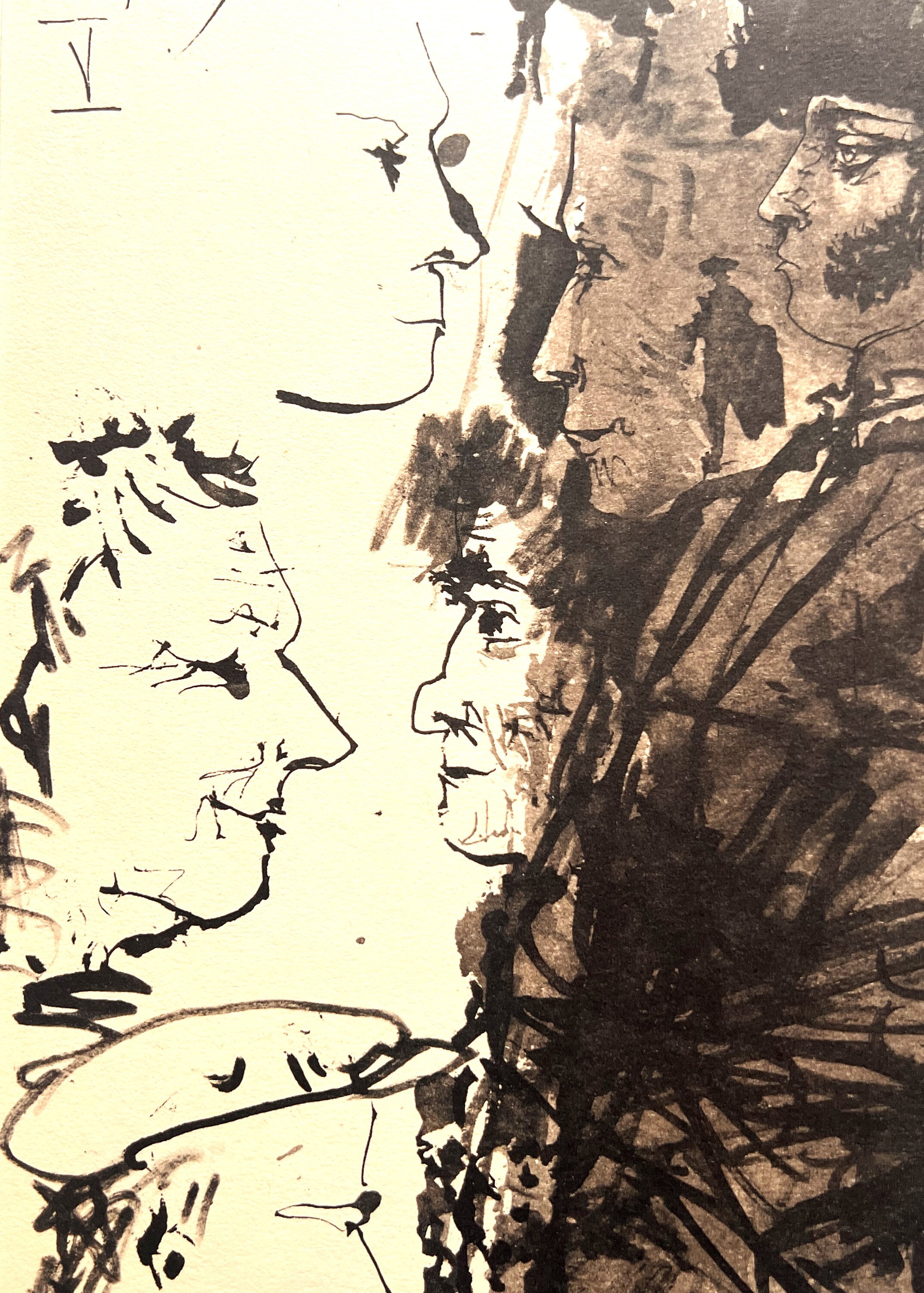 パブロ・ピカソ - 「雄牛と闘牛士」 - 1961年のヴィンテージ