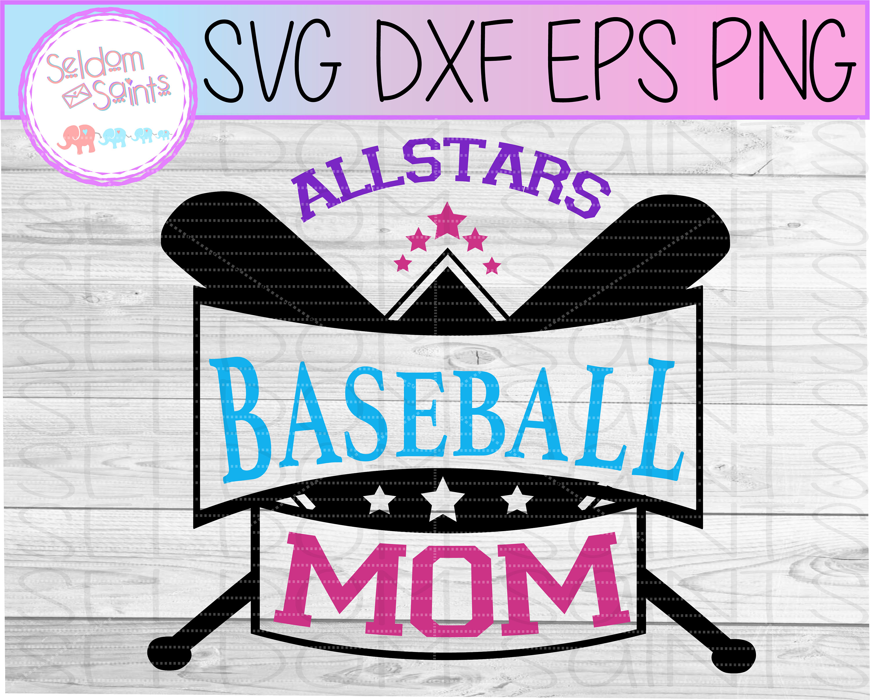 Download All Stars Baseball Mom SVG Allstars baseball Baseball svg | Etsy