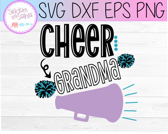 Download Cheer Grandma Svg Cheerleader Svg Pom Poms Svg Cheer Etsy