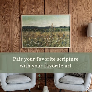 Custom Scripture Art | Custom Scripture With Vintage Art | Christian Wall Art | Christian Wall Decor | Vintage Scripture Wall Decor