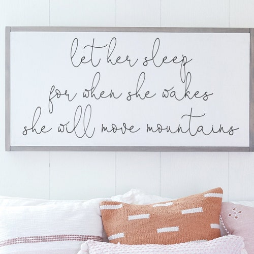 Blush Pink Nursery Quote Wall Art Girls Room Wall Art Girls Etsy
