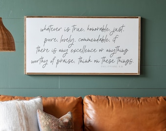 Scripture Wooden Sign: Christian Inspirational Wall Decor | 028