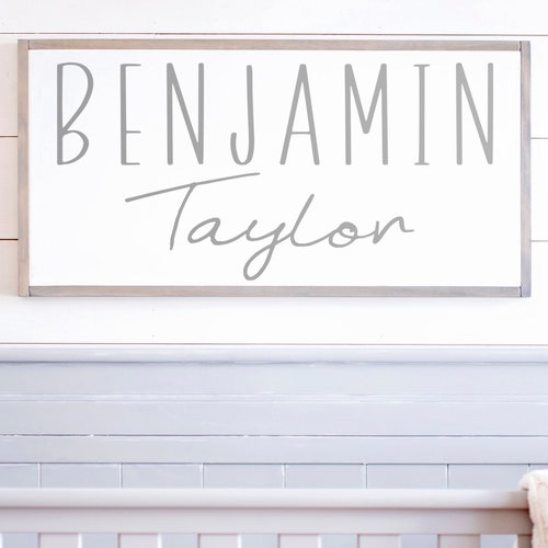 Custom Wood Name Sign Baby Boy Name Sign Nursery Name Sign | Etsy