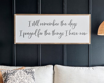 Inspirational Wood Sign: Farmhouse Living Room Wall Art | 045