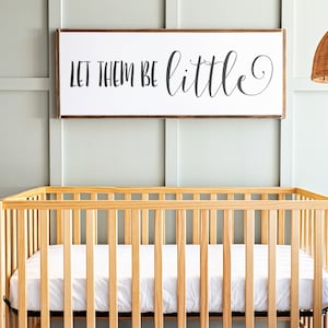 Playroom Sign | Playroom Wall Decor | Let Them be Little Sign | Kids Room Signs | Nursery Signs | Framed Wood Signs | Signs for Home | 620