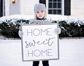 Home Sweet Home Sign Home Sweet Home Wood Sign Framed Home Sign Living Room Wall Decor Rustic Wood Signs Framed Wood Signs