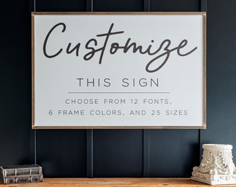 Custom Sign With Custom Quote | Custom Wood Sign With ANY Style Or Wording | Christian Wall Art | Customizable Wall Decor