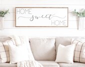 Home Sweet Home Sign Above Couch Sign Living Room Signs Home Sweet Home Wood Sign Family Room Signs Framed Wood Signs
