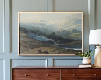 Framed Overlook Landscape Art: Large Wood Sign | 229