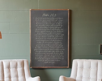 Psalm 103 Sign: Framed Scripture Wood Sign | 130