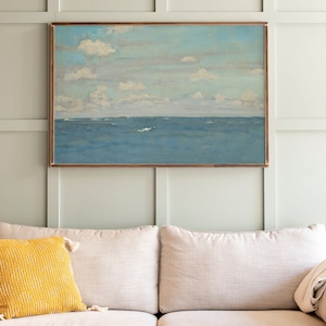 Ocean Wall Art | Vintage Ocean Art | Beach Wall Art | Extra Large Art | Coastal Art | 145