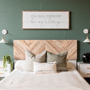Bedroom Wall Decor | Sign for Above Bed | You Will Forever Be My Always Wood Sign | Master Bedroom Wall Decor | Above Bed Signs | 483