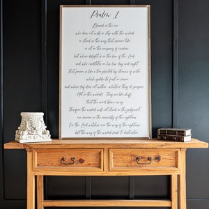 Psalm 1 Sign | Scripture Sign | Bible Verse Wall Sign | Signs for Home | Home Decor Sign | 299