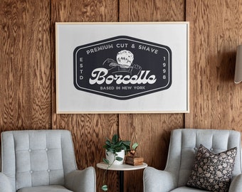 Custom Logo Sign: Framed Wood Business Sign